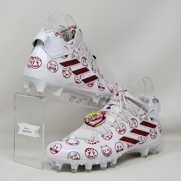 Adidas Mens Freak 22 Big Mood DSG SM Football Cleats White Red GZ6901 Size 8 New - Picture 5 of 10